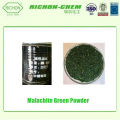 Cristal verde básico del polvo del verde de Malaquita 4 para el papel de cuero de la pintura de la tinta